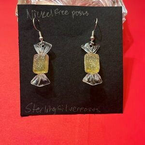 Handmade candy earrings nickel free posts